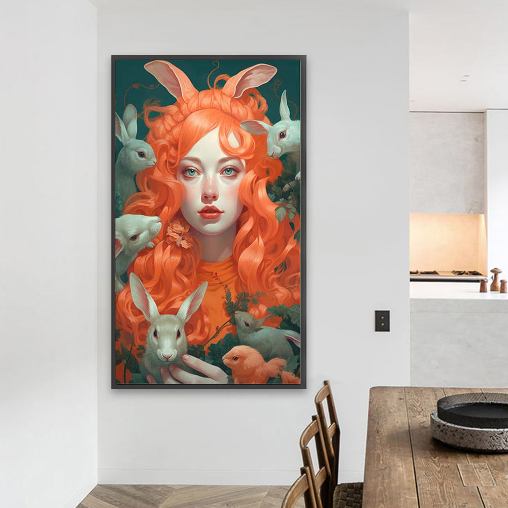 Beauty And Pets - Full Square Drill Diamond Painting 40*70CM
