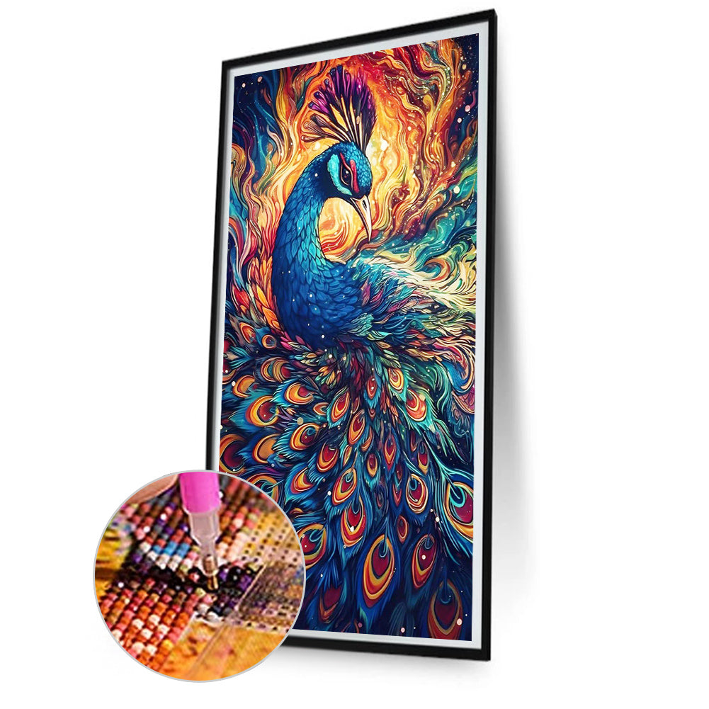 Peacock - Full Square Drill Diamond Painting 40*80CM