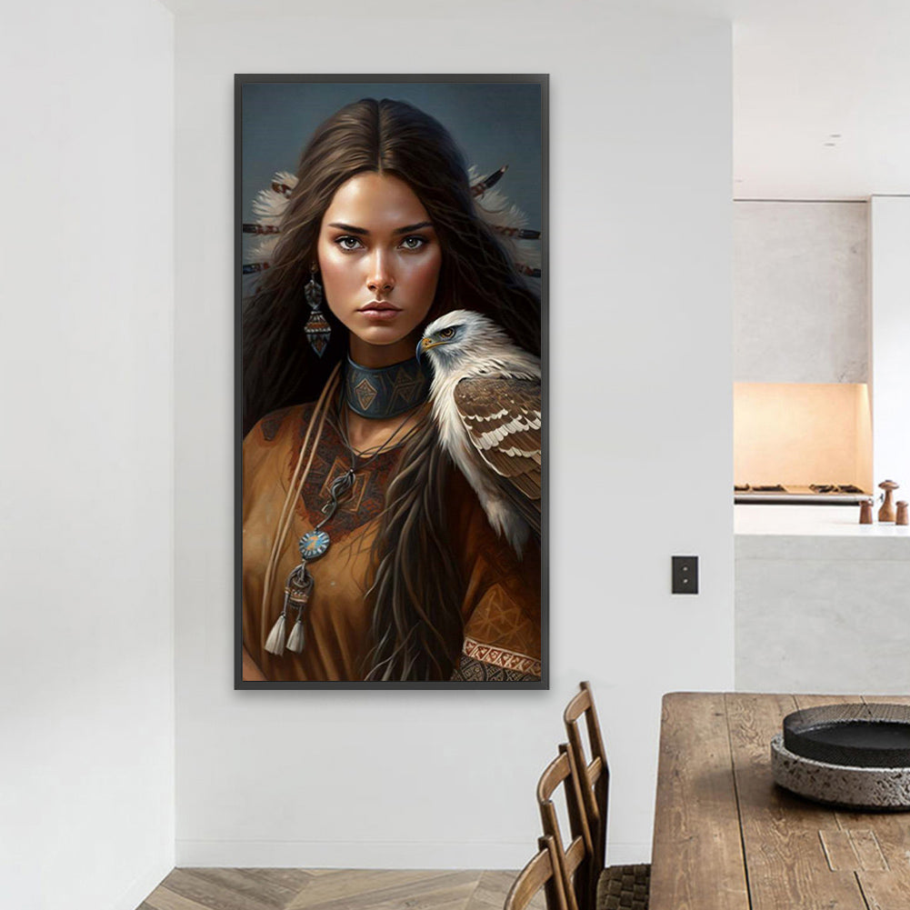 Indian Beauty - Full Square Drill Diamond Painting 40*80CM