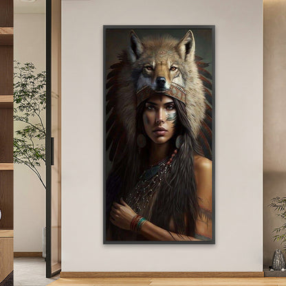Indian Beauty - Full Square Drill Diamond Painting 40*80CM