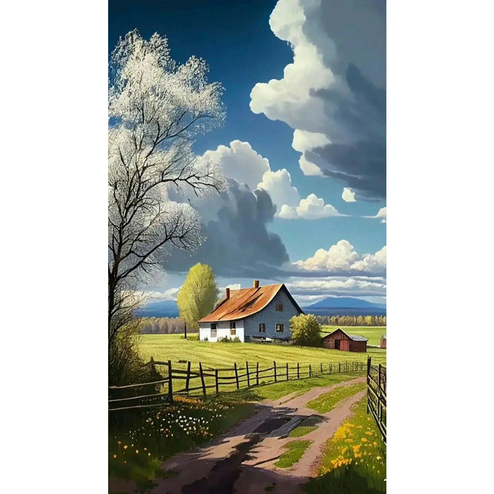 Pastoral Scenery - Full Round Drill Diamond Painting 45*80CM