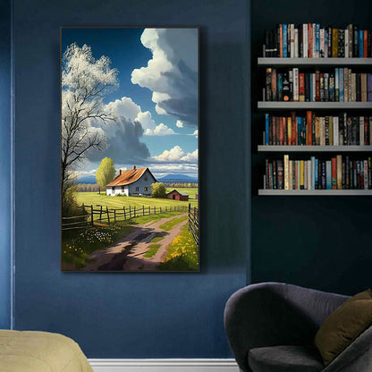 Pastoral Scenery - Full Round Drill Diamond Painting 45*80CM