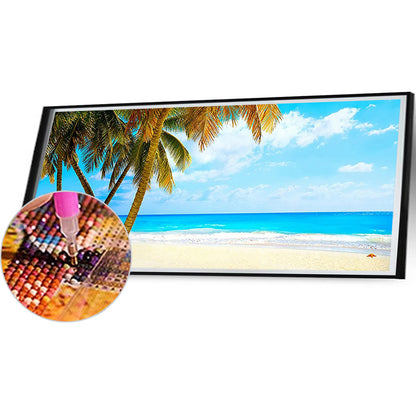 Tamsui Beach - Full Round Drill Diamond Painting 80*40CM
