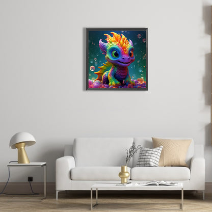 Little Dragon - Full Round Drill Diamond Painting 30*30CM