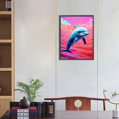 Dolphin - Full Round Drill Diamond Painting 30*40CM