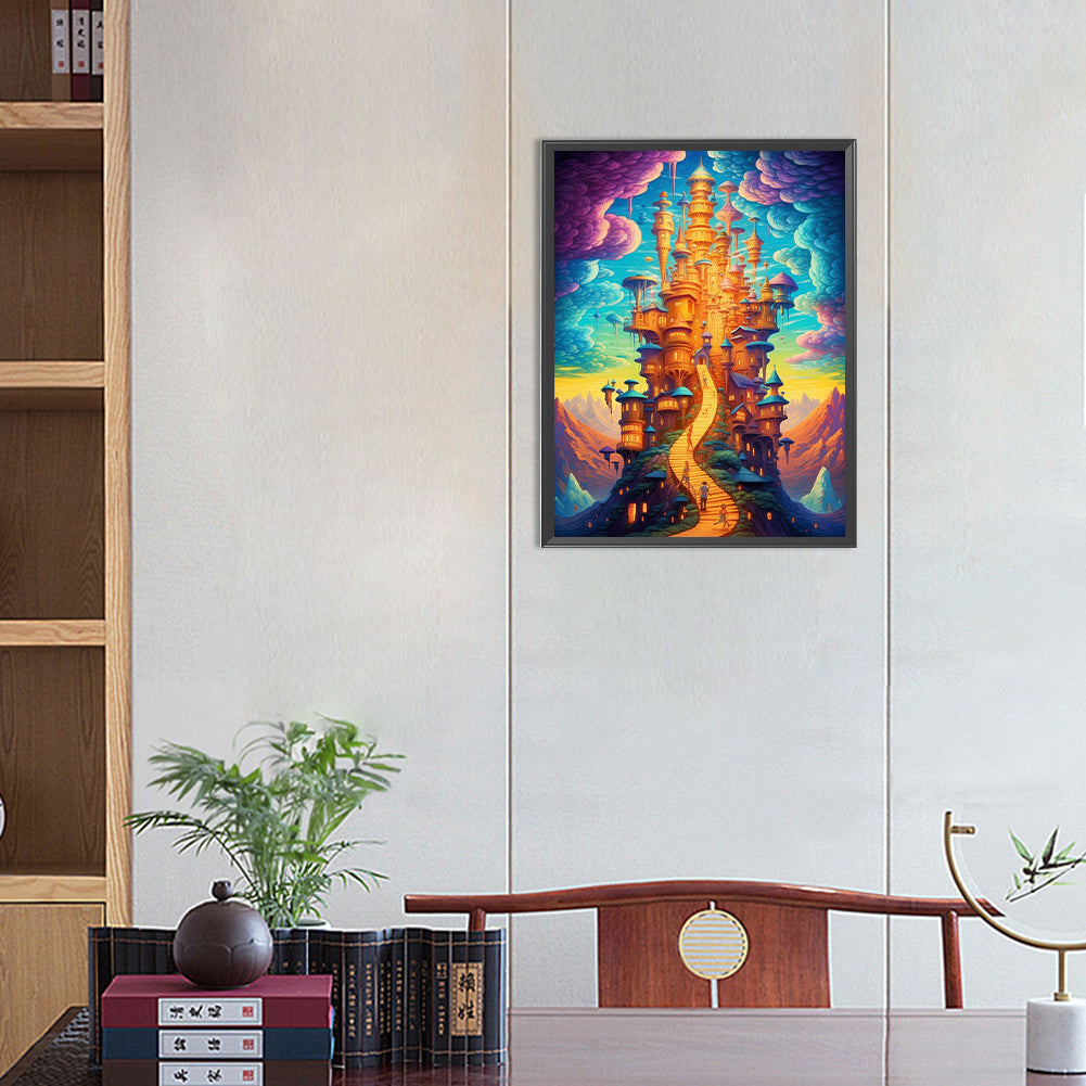 Colorful Castle - Full Round Drill Diamond Painting 30*40CM