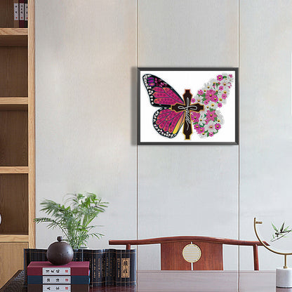 Beautiful Pansies - Special Shaped Drill Diamond Painting 40*30CM