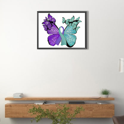 Beautiful Pansies - Special Shaped Drill Diamond Painting 40*30CM