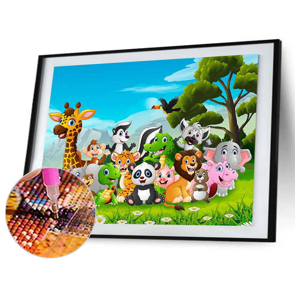 Fauna - Full Round Drill Diamond Painting 40*30CM