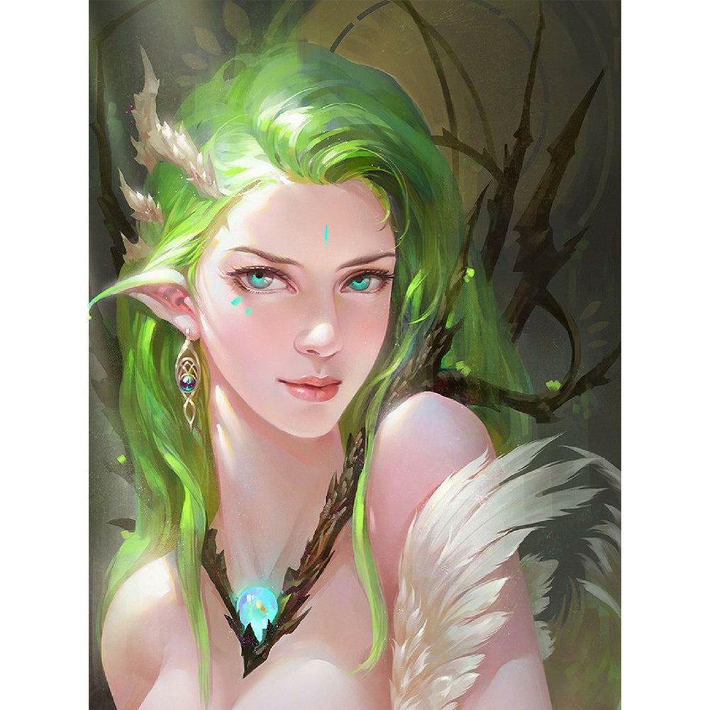 Elf Girl - Full Round Drill Diamond Painting 30*40CM