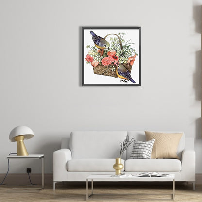Flower Basket - Full Round Drill Diamond Painting 30*30CM