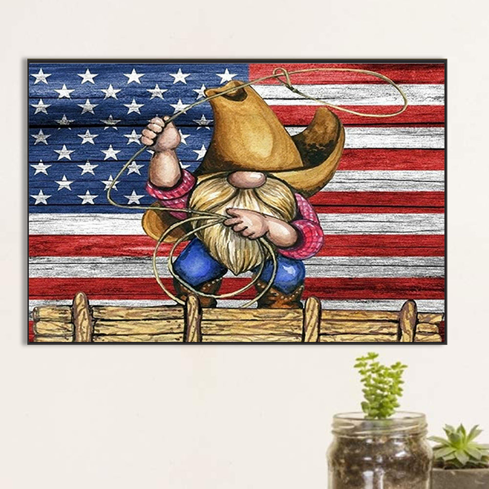Cowboy Gnome - Full Square Drill Diamond Painting 30*20CM