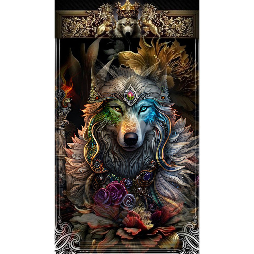 Wolf - Full Round Drill Diamond Painting 40*70CM