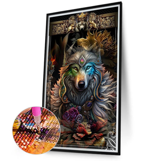 Wolf - Full Round Drill Diamond Painting 40*70CM