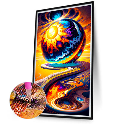 Metal Sand Ball River - Full Round Drill Diamond Painting 40*70CM