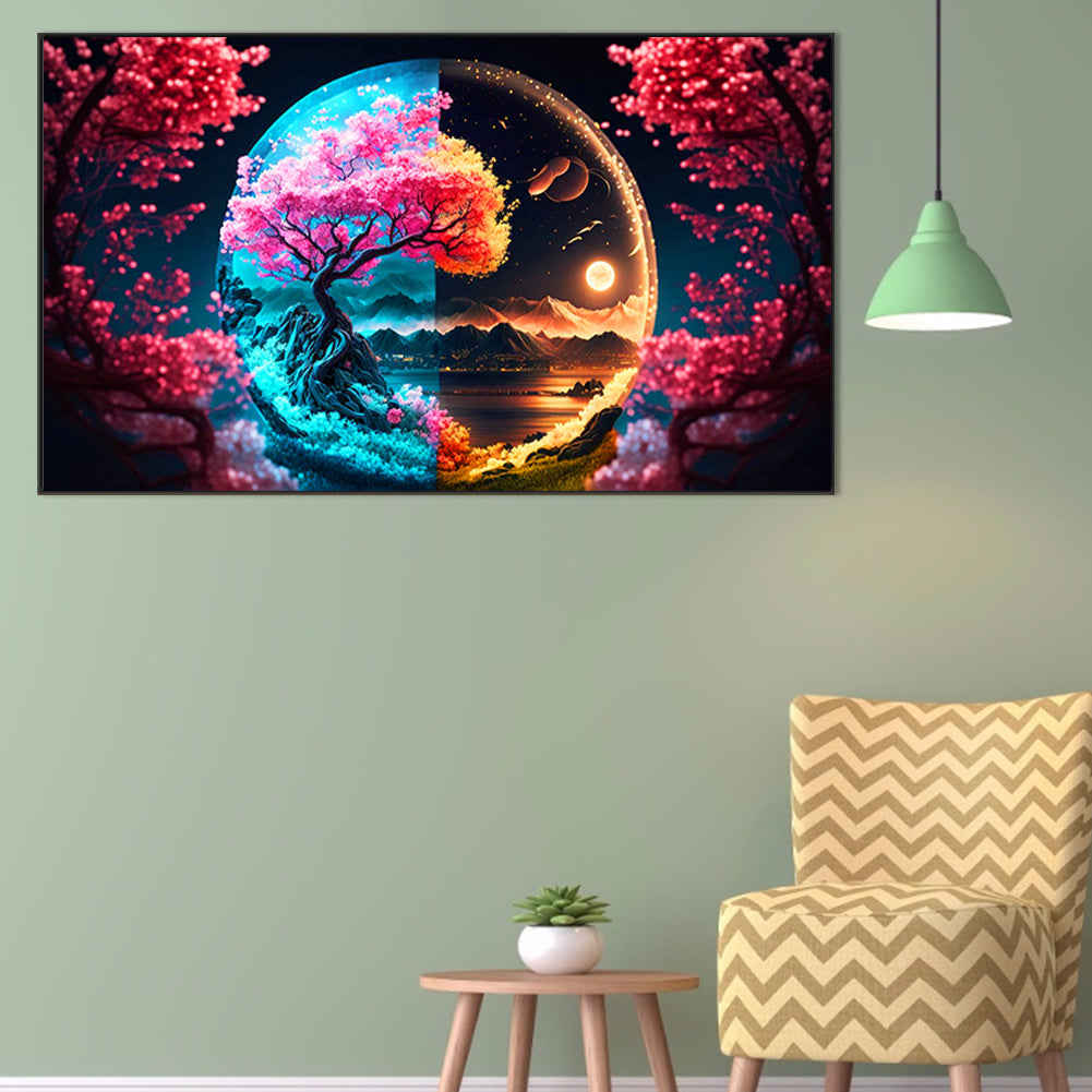 Night View - Full Round Drill Diamond Painting 70*40CM