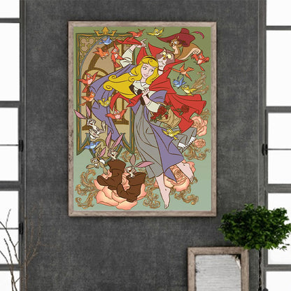 Sleeping Beauty - Full Round Drill Diamond Painting 30*40CM