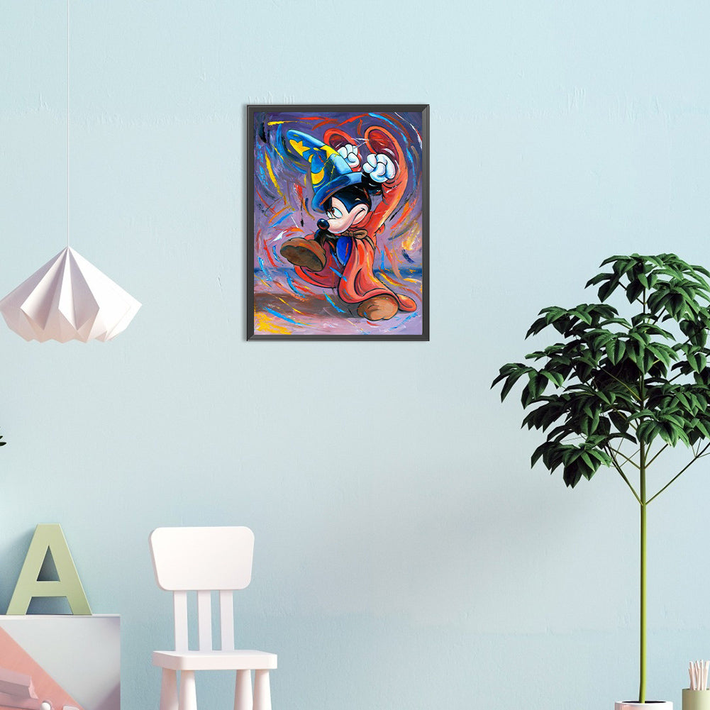 Wizard Mickey Mouse - Full Round Drill Diamond Painting 30*40CM