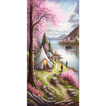 Peach Grove - Full Round Drill Diamond Painting 40*80CM