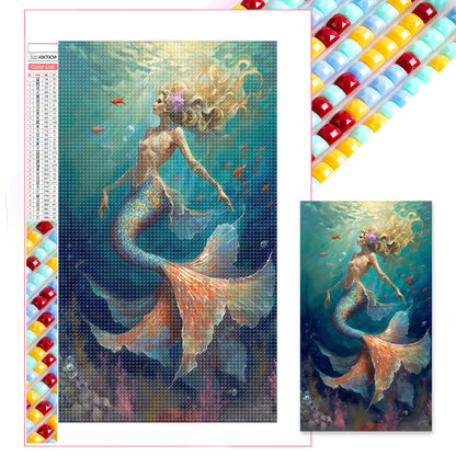 Mermaid - Full Square Drill Diamond Painting 40*70CM
