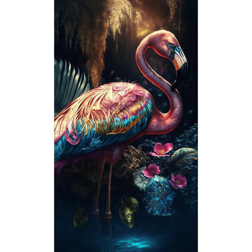 Flamingo - Full Round Drill Diamond Painting 40*70CM