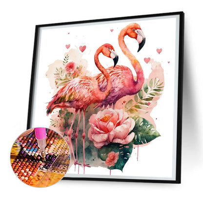 Flamingo - Full Round Drill Diamond Painting 30*30CM