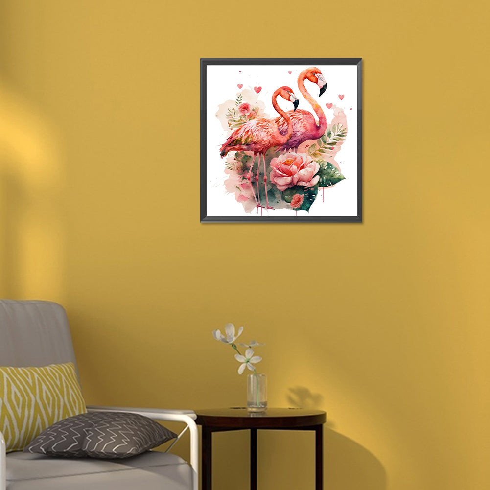 Flamingo - Full Round Drill Diamond Painting 30*30CM