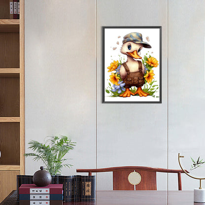 Duck In A Hat - Full Round Drill Diamond Painting 30*40CM