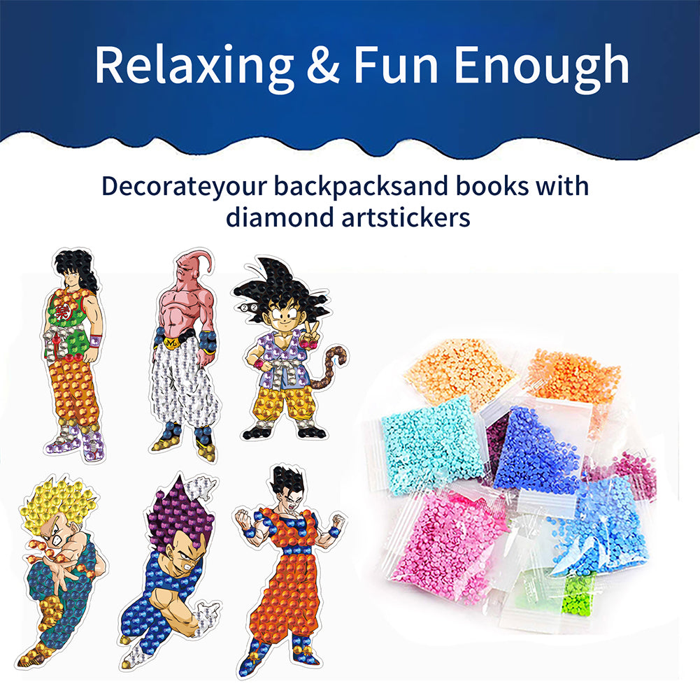 DIY Child Stickers Toy Creative Diamond Art Mosaic Sticker Cartoon Gift for Kids