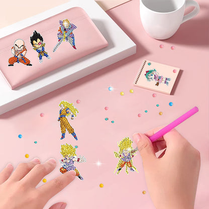 DIY Child Stickers Toy Creative Diamond Art Mosaic Sticker Cartoon Gift for Kids