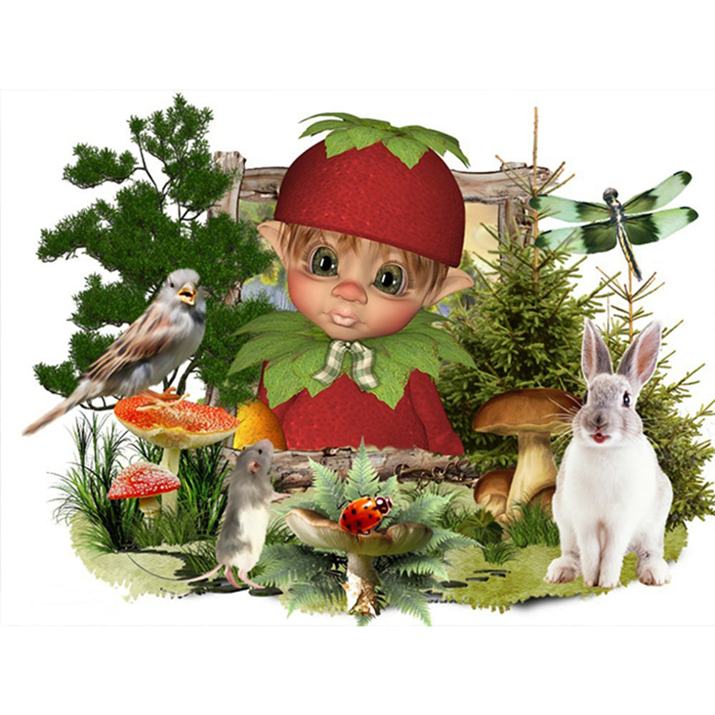 Forest Elves - Full Round Drill Diamond Painting 40*30CM