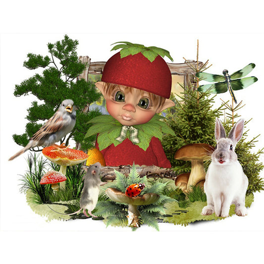 Forest Elves - Full Round Drill Diamond Painting 40*30CM