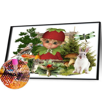 Forest Elves - Full Round Drill Diamond Painting 40*30CM
