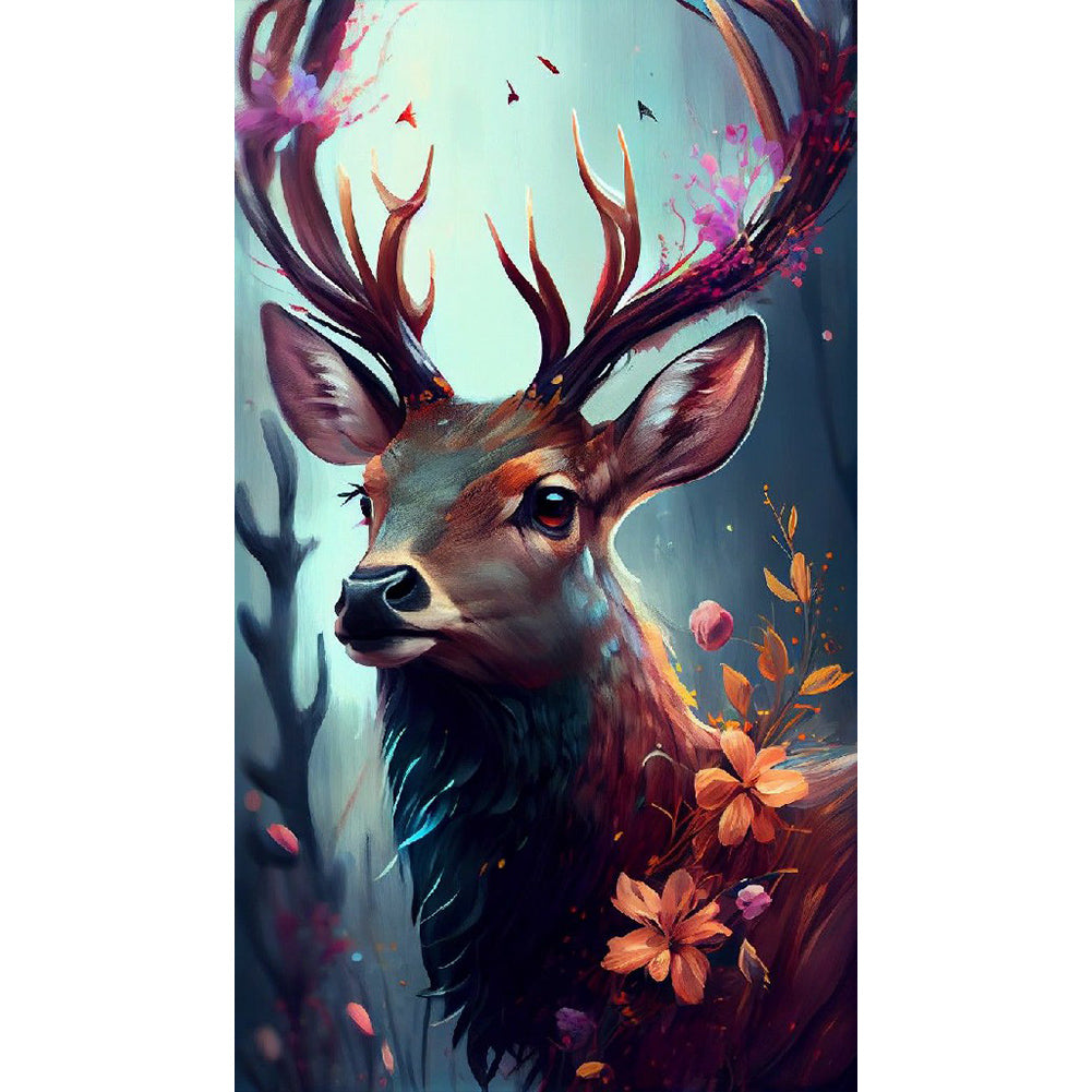 Forest Deer - Full Round Drill Diamond Painting 40*70CM