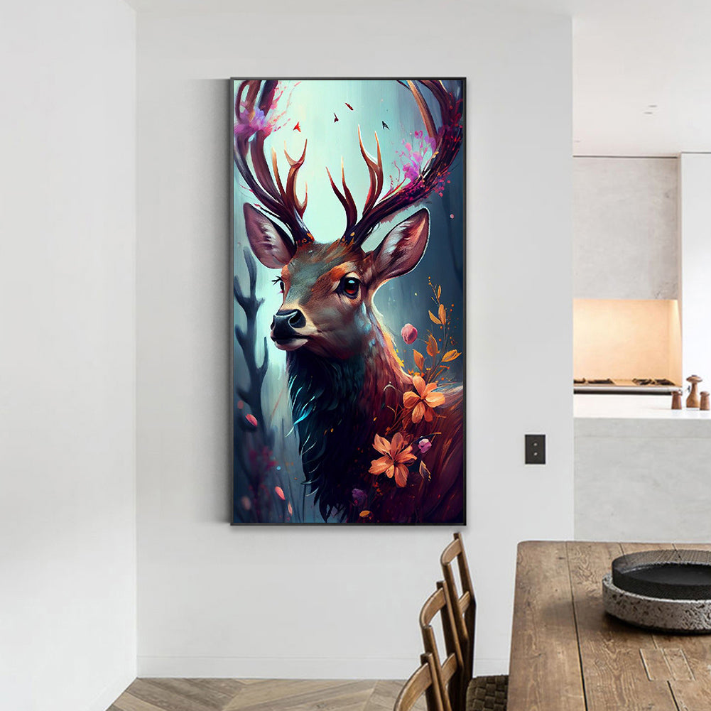 Forest Deer - Full Round Drill Diamond Painting 40*70CM