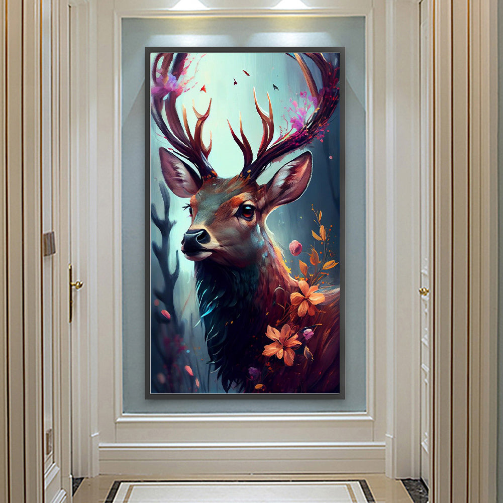 Forest Deer - Full Round Drill Diamond Painting 40*70CM