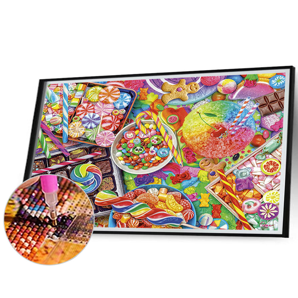 Ice Cream Candies - Full Round Drill Diamond Painting 70*50cm