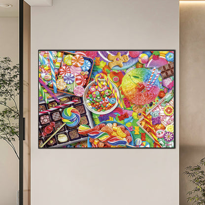 Ice Cream Candies - Full Round Drill Diamond Painting 70*50cm