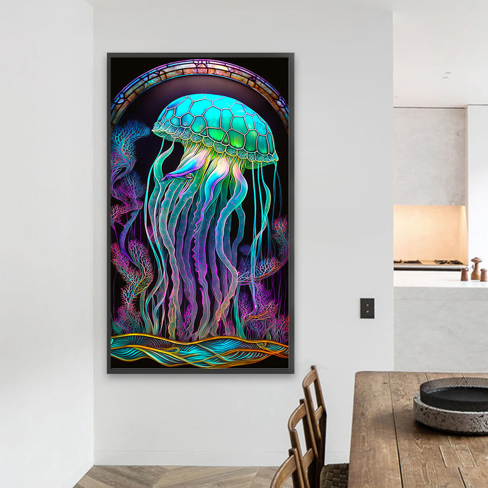 Aurora Jellyfish - Full Square Drill Diamond Painting 40*70CM