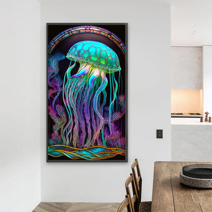 Aurora Jellyfish - Full Square Drill Diamond Painting 40*70CM