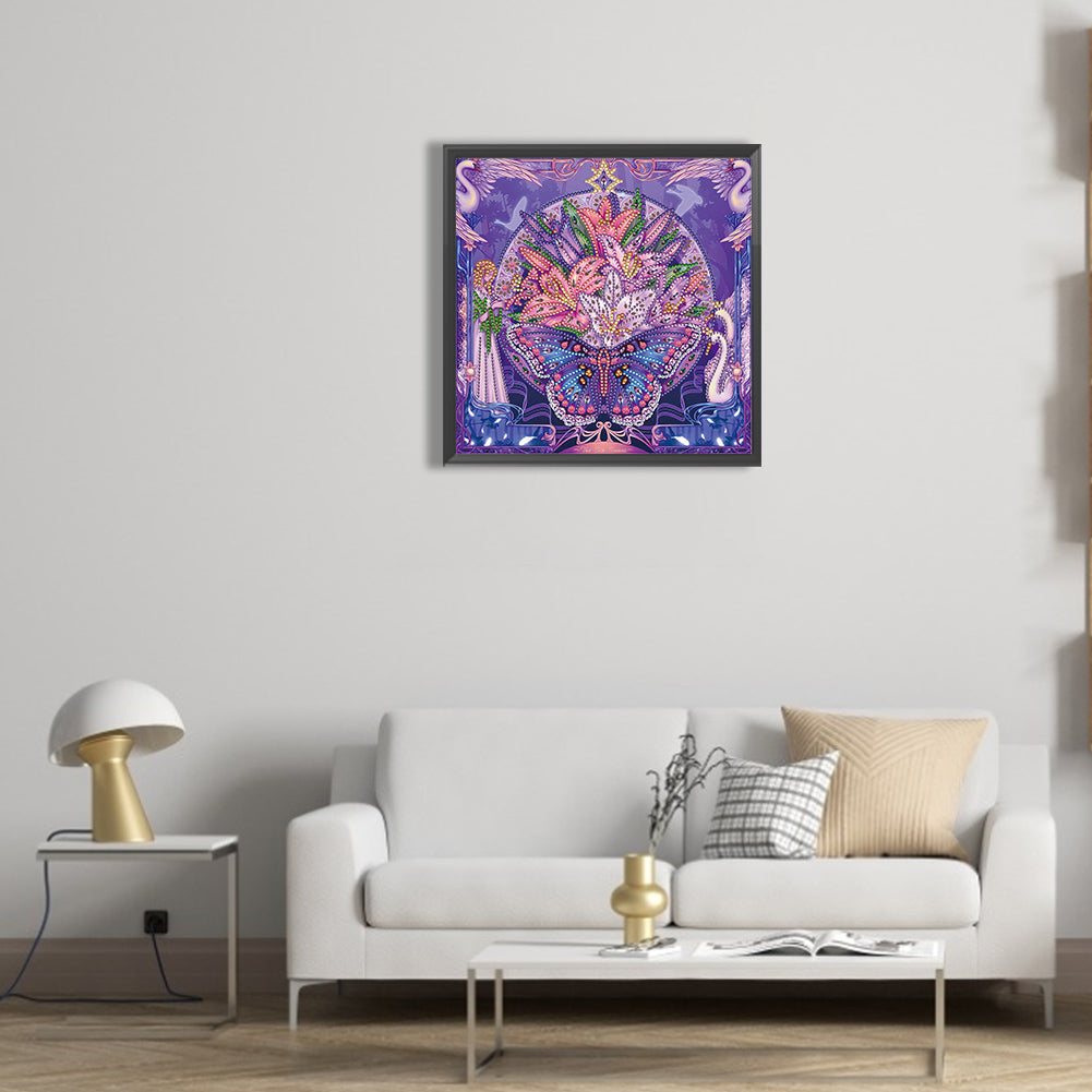 Wild Swan - Special Shaped Drill Diamond Painting 30*30CM
