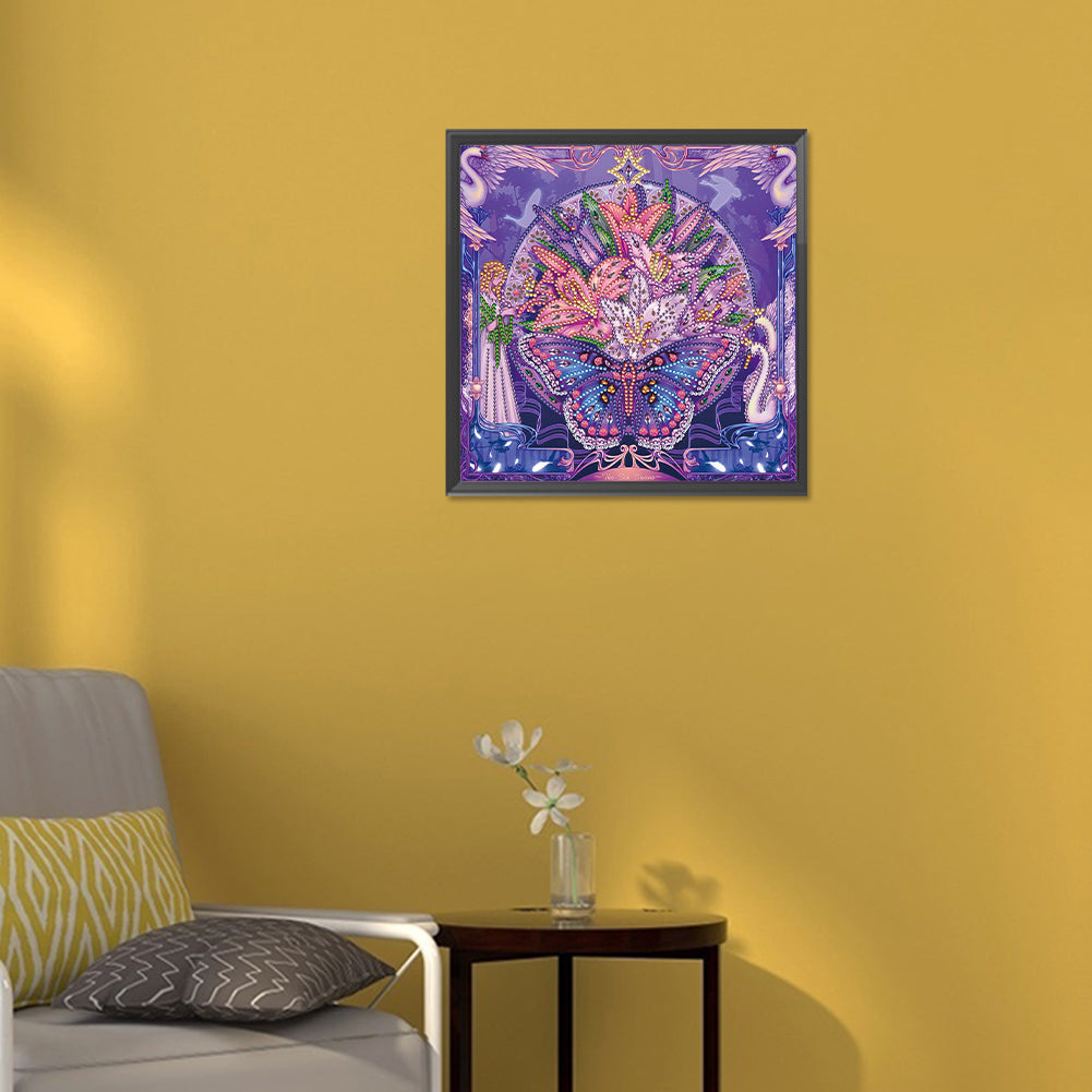 Wild Swan - Special Shaped Drill Diamond Painting 30*30CM