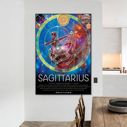 Zodiac - Sagittarius - Full Round Drill Diamond Painting 50*70cm