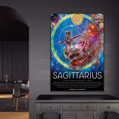 Zodiac - Sagittarius - Full Round Drill Diamond Painting 50*70cm
