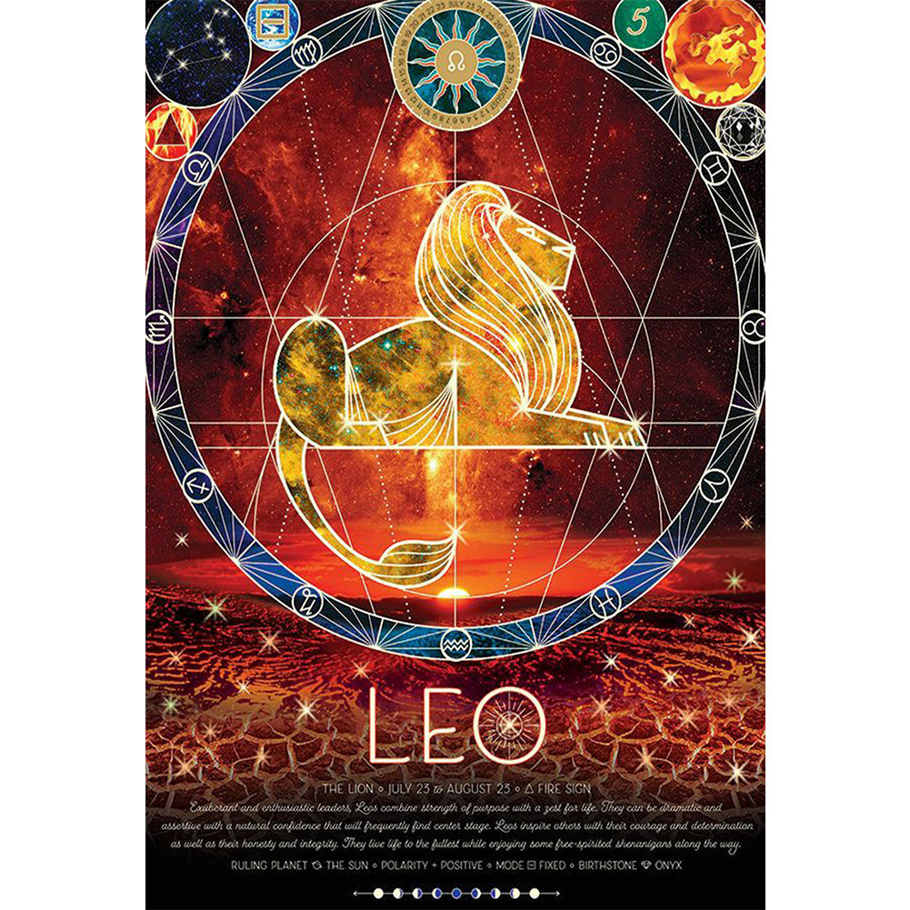 Chinese Zodiac - Leo - Full Round Drill Diamond Painting 50*70cm