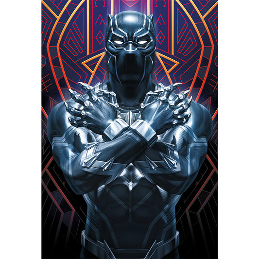 Black Panther - Full Round Drill Diamond Painting 50*70cm