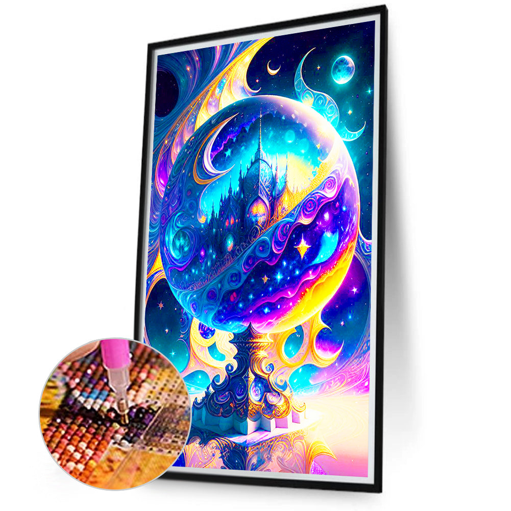Crystal Castle - Full Round Drill Diamond Painting 40*70CM