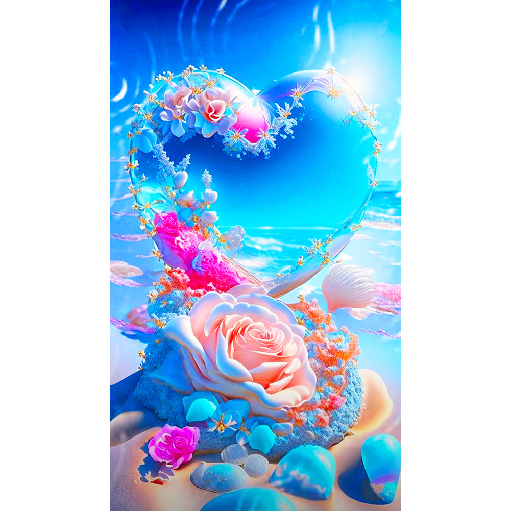 Seaside Love - Full Round Drill Diamond Painting 40*70CM