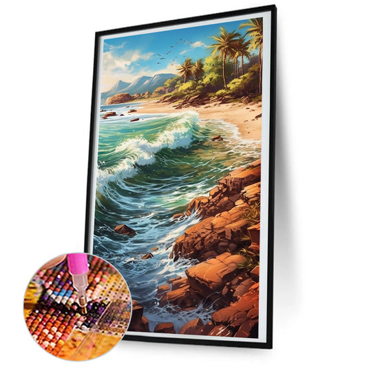 The Waves - Full Round Drill Diamond Painting 45*80CM