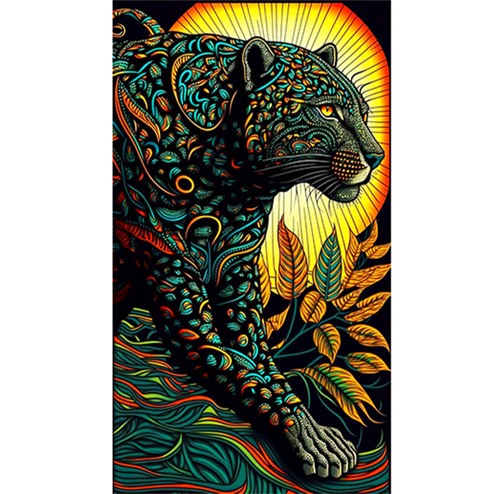 Color Leopard - Full Round Drill Diamond Painting 40*70CM